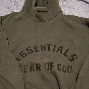 Black essentials hoodie size large